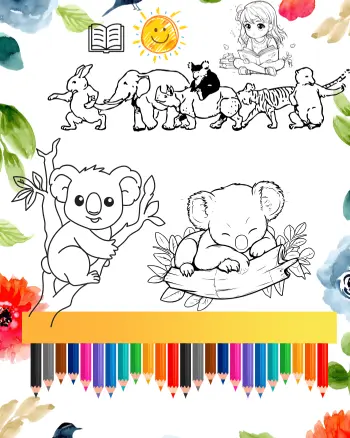 koala coloring sheets