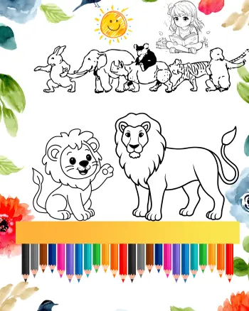 lion coloring sheets