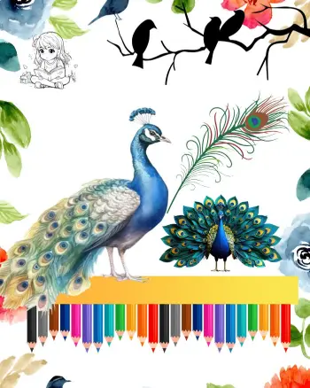 peacock coloring sheets