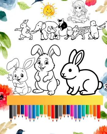rabbit coloring sheets
