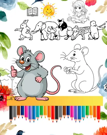 rat coloring page