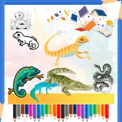 All Printable Pdfs 15 reptiles coloring page icon