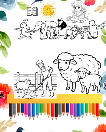 sheeps coloring sheets