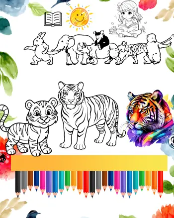 tiger coloring sheets