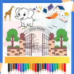 All Printable Pdfs 12 zoo coloring page icon