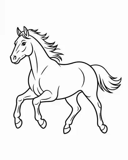 horse running