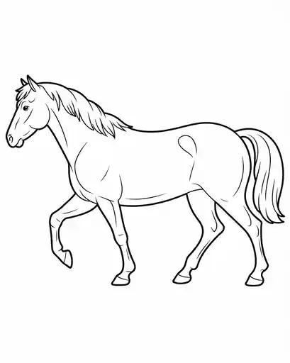 horse walking
