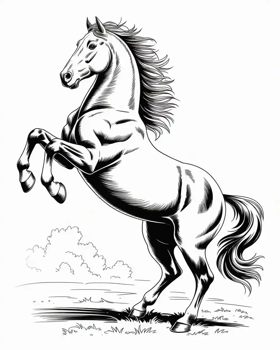 whistlejacket coloring page
